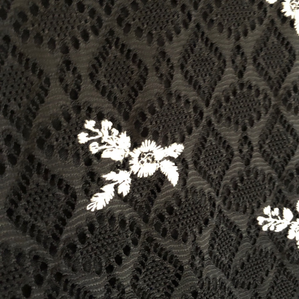 Altar’d State Black Embroidered High Neck Dress - Picture 4 of 10